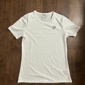 White Gymshark shirt